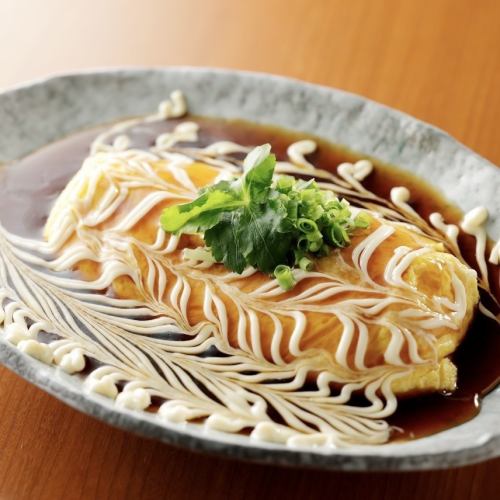 Cheese omelet with Japanese-style bean paste