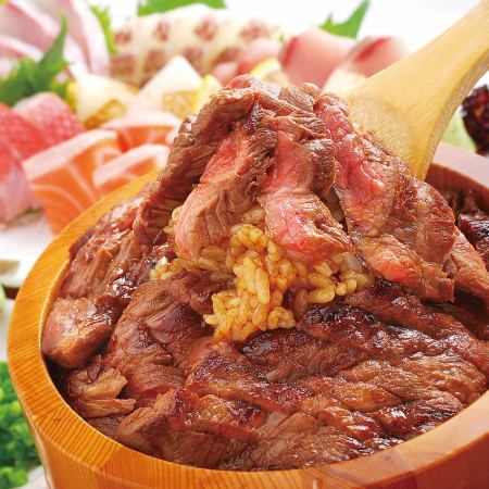 Kuroge Wagyu beef and Hida pork hitsumabushi and pork shabu course (120 mins with 90 mins all-you-can-drink included)