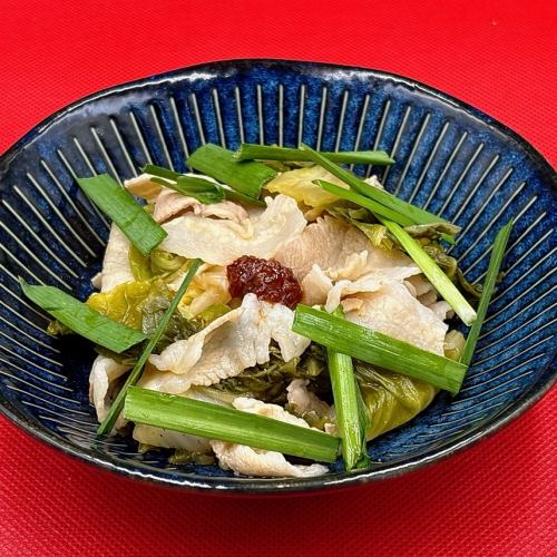豚バラスタミナ和え