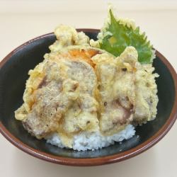 大和牛舌天妇罗盖饭