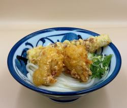 鶏ちく天うどん（温・冷）