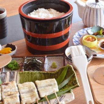 【夏のお品書き】焼ひつまぶしコース　4400円(税込)