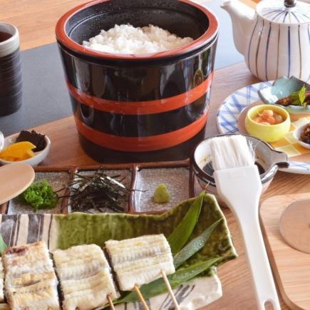 【夏のお品書き】焼ひつまぶしコース　4400円(税込)