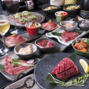 "Goemon Expert Course" A great value course including rare leek tongue, thigh steak, and 6 kinds of offal ◎