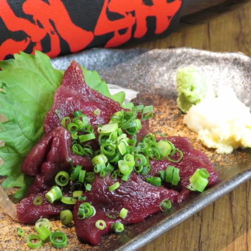Horsemeat sashimi from Kumamoto