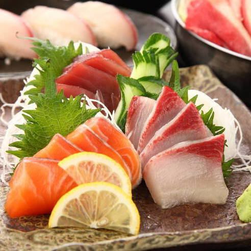 [All-you-can-eat and drink course] 1 plate of sashimi platter service ☆