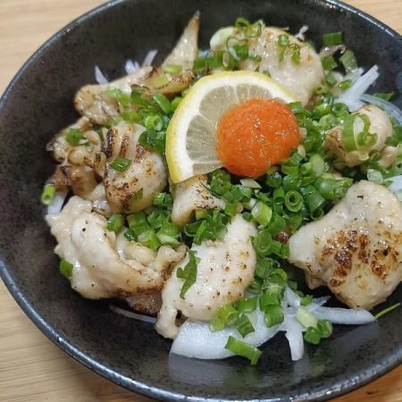 鶏皮ホルモン焼き (ねぎ味噌ねぎポン酢)