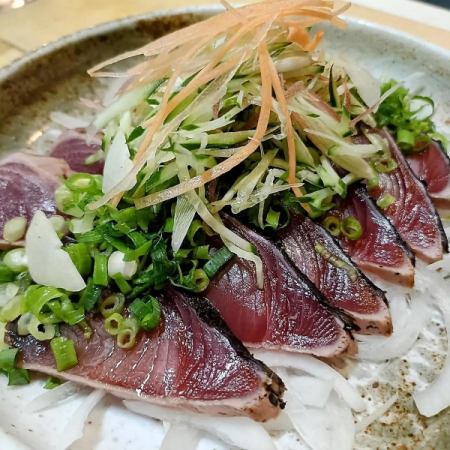 【120分飲放付】秋限定コース “和牛もつ煮&鰹タタキ&秋のご馳走サラダ&広島風ネギ月見玉”