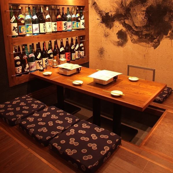 A tatami room seat for 6 people.It is also recommended for petite banquets and second parties!