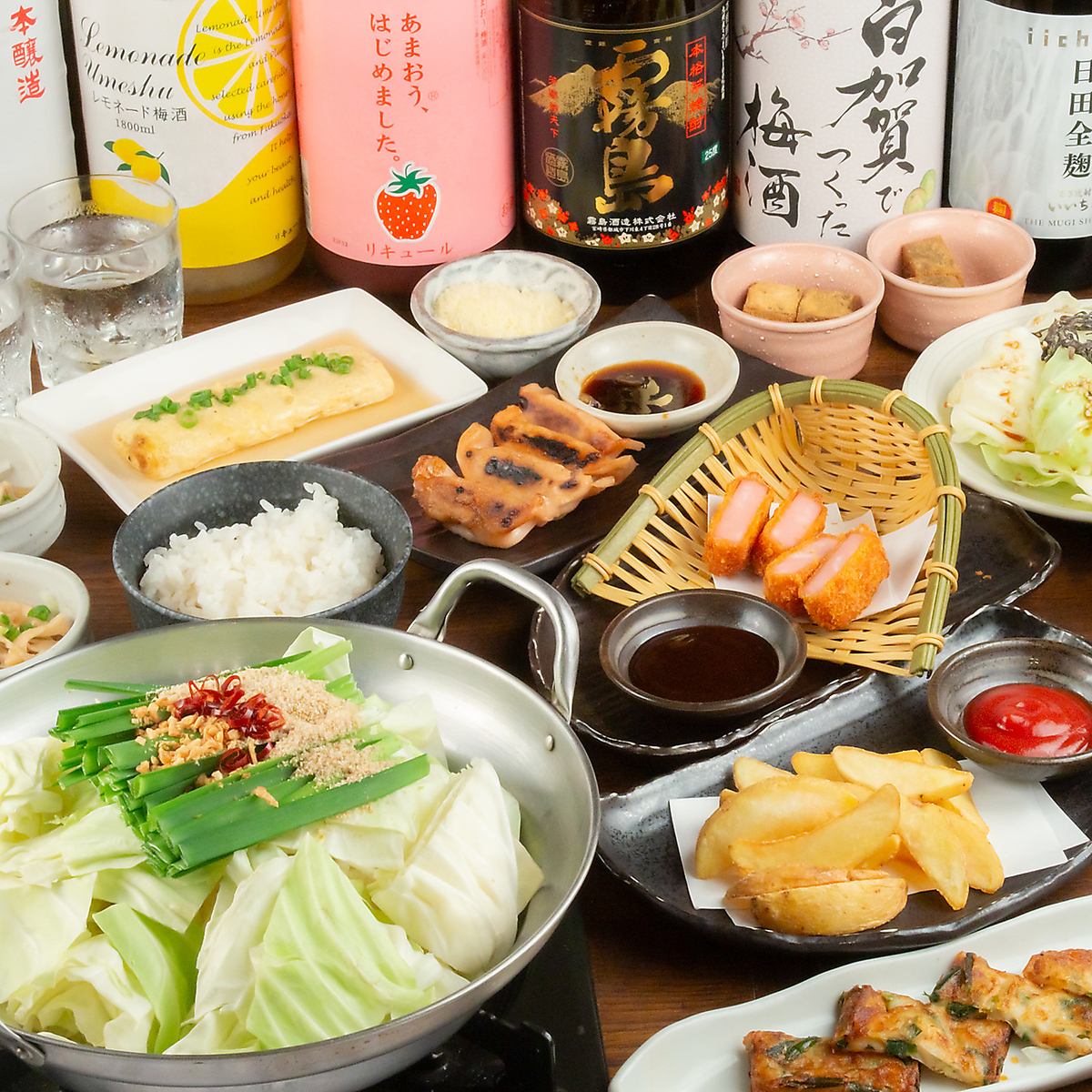 2 hours of all-you-can-drink included! Offal hot pot course with your choice of flavor is 4,930 yen (tax included)♪