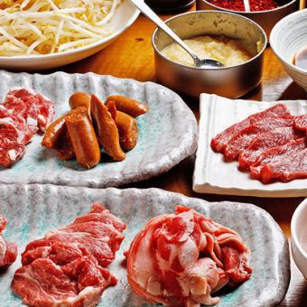 ★Top quality★ "90 minute all-you-can-eat 5,000 yen course" 5 types of luxurious fresh lamb ◆◆ + 500 yen ~ All-you-can-drink included