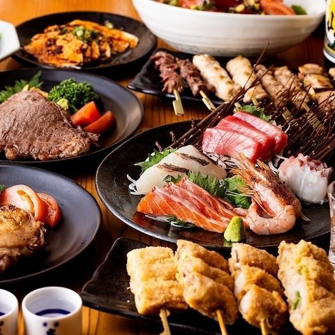 『贅沢コース』炭火焼鳥食べ放題含む 全16品＋3ｈ飲放付 4980円
