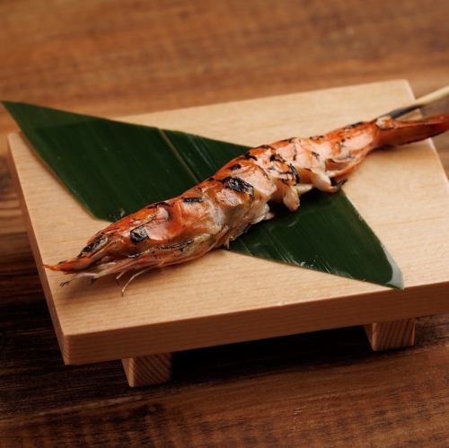 殻まで丸ごと海老串