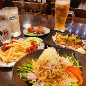 [2 hours of all-you-can-drink with Hanshin Tigers bottle + premol] Toranoen course with bottle 4,000 yen (4,400 yen including tax)