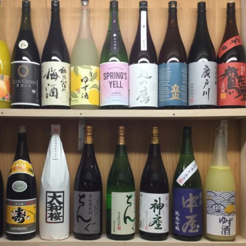 Many sake not found in menu ☆