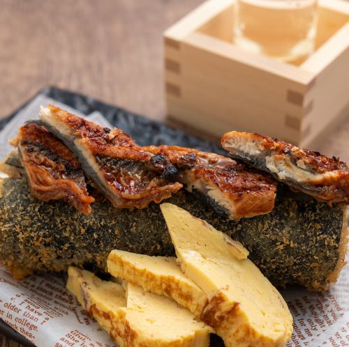 プレーンの巻寿司フライにお好みのトッピングで