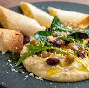 Hummus and Cheese Quesadilla