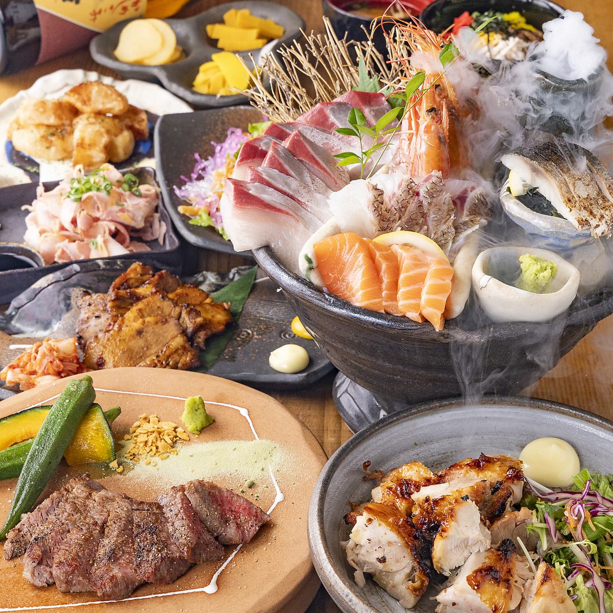 A robata izakaya filled with the charm of Kagoshima Prefecture♪