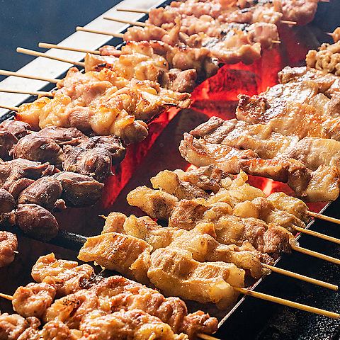 Assortment of 7 types of skewers