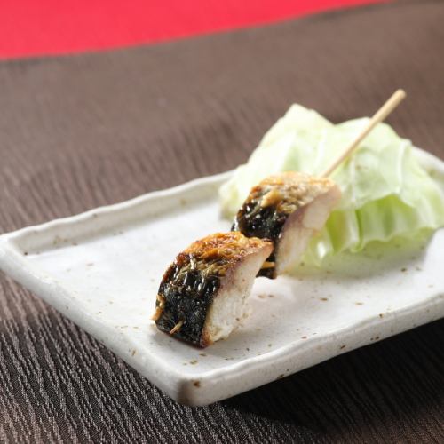 Grilled mackerel skewer (1 piece)