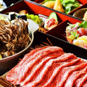 May: Enjoy the four seasons with this course☆Domestic beef sukiyaki course 120 minutes Premium all-you-can-drink (last order 30 minutes before closing)
