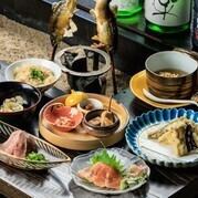 【夜】冬のあみ定御膳『ビワマスのお造り付コース』★8,000円（税込）