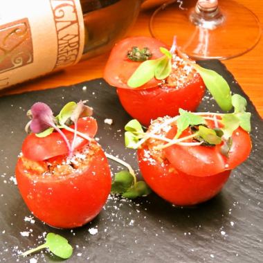 Compatibility with wine ◎ Stuffed tomato spice meat