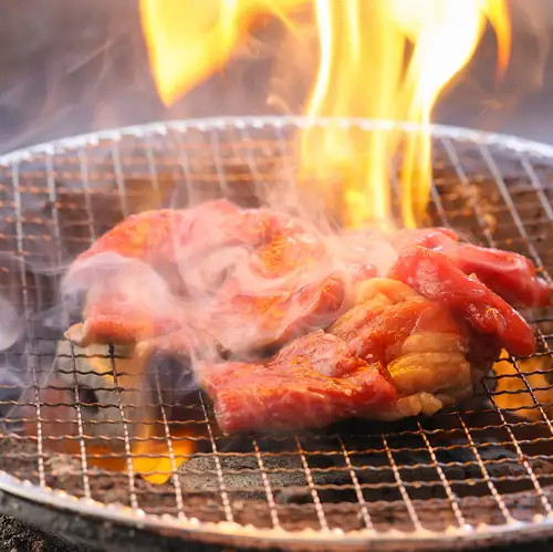 Authentic charcoal-grilled yakiniku