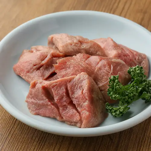 Diced tongue