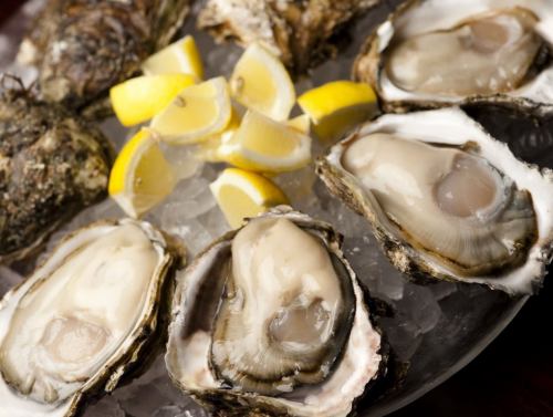 Assortment of 3 kinds of branded raw oysters by production area