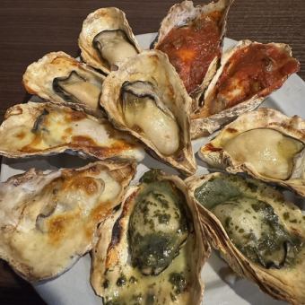 【焼き牡蠣5種類食べ放題】当日予約OK！120分3,980円！⇒【前日までのご予約】で2,980円！