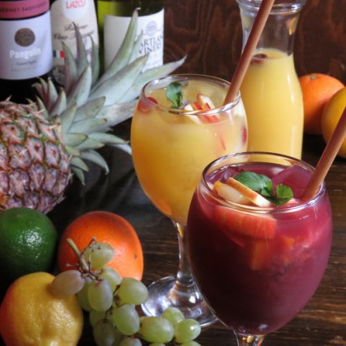 サングリア♪【白、赤、日本酒】