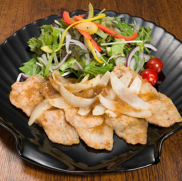 エゴマ豚のしょうが焼き