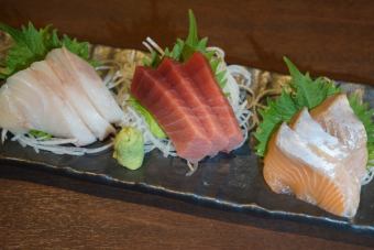 まぐろ入り刺身　3点盛り