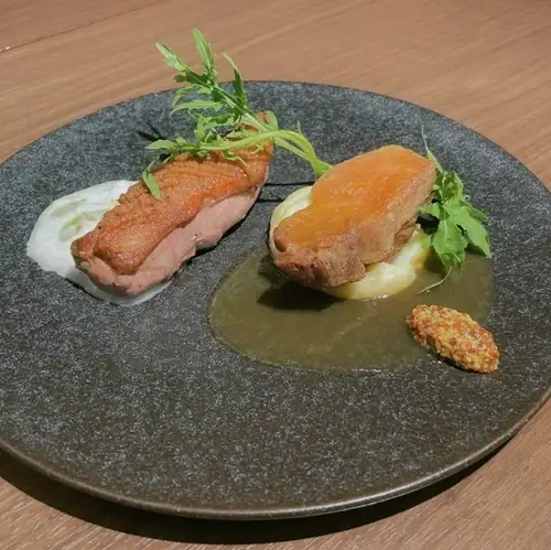 37. Roasted duck leg and duck leg confit