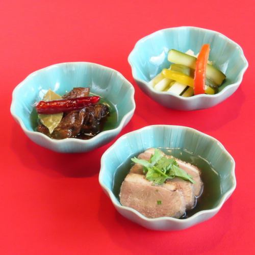 今日主厨精选三款开胃菜