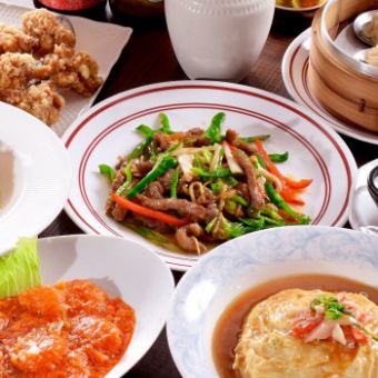 錦聚宴(きんしゅうえん)コース 全7品 6000円 ※プレミアム飲み放題込みの金額です。