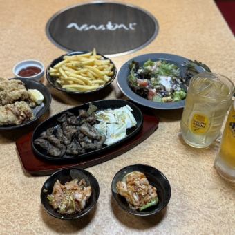 【お気軽に宴会♪】2時間飲み放題付き！お手軽コース全6品／3800円（税込）