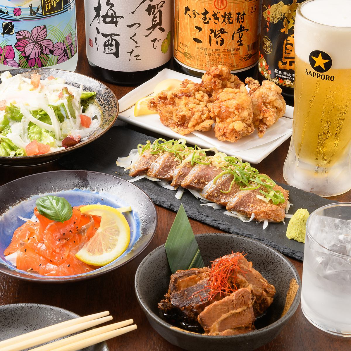 もへじ自慢の料理の数々をコース仕立てでご用意◎