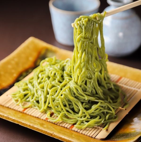 【季節限定変わり蕎麦】抹茶切りせいろ