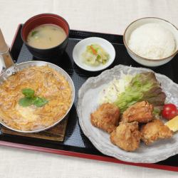 唐揚げ玉子膳