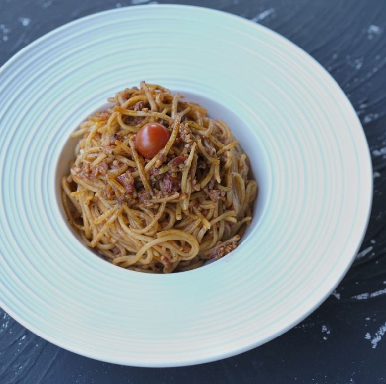 キノコトマトパスタ 