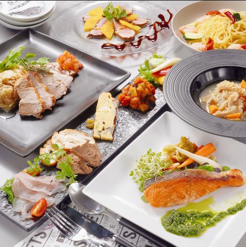 気軽に集まって楽しめる♪Bistro iko忘年会コース全8品　6500円（税込）