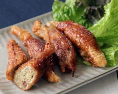 鶏皮餃子