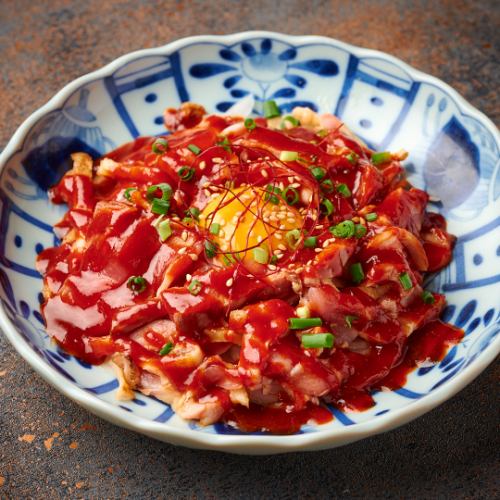 鶏ももユッケ