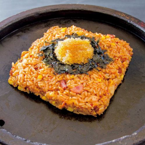 Tobikko kimchi fried rice