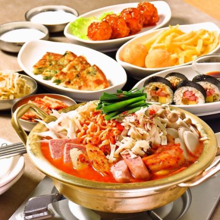 【韓国チゲコース】スタンダード飲み放題付き5,000円(税込)