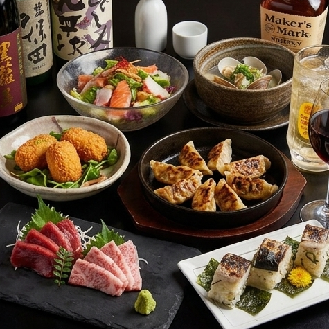 『彩華コース』馬刺盛や黒豚一口餃子含9品 3時間飲み放題付 5980円⇒4980円※曜日別時間制限あり