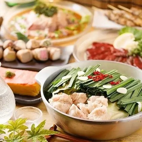 〈鍋あり〉『華麗コース』タコ唐揚やもつ鍋含10品 3時間飲み放題付 6480円⇒5480円