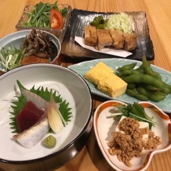 [Mini kaiseki course] All-you-can-drink included for up to 5 hours (until 10 p.m.) Offered in individual portions as a measure to prevent coronavirus infection
